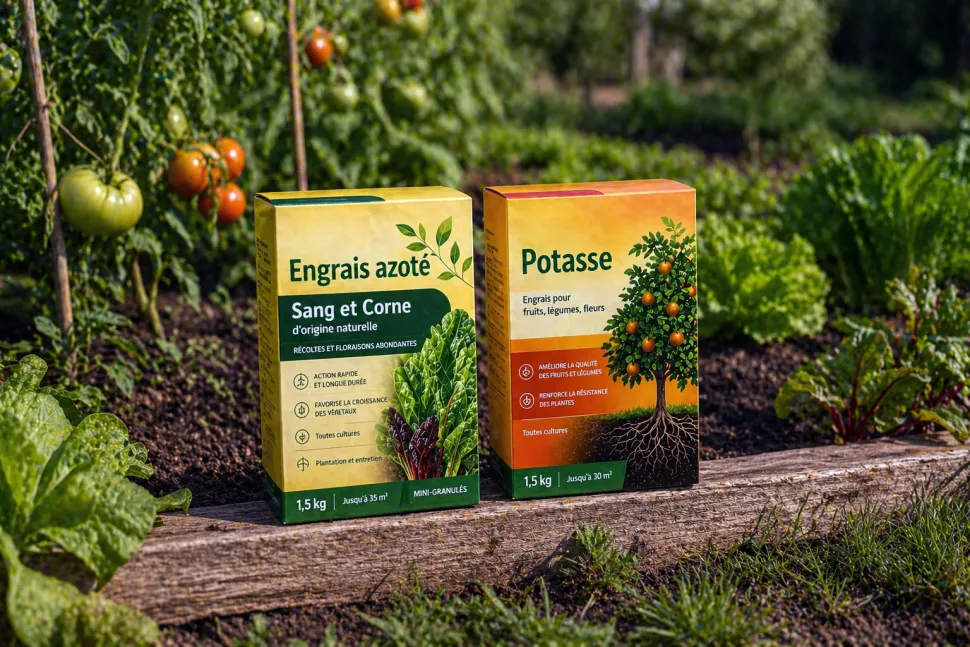 Je kunt kiezen voor een natuurlijke meststof (zelfgemaakte compost, mest) of een commerciële meststof