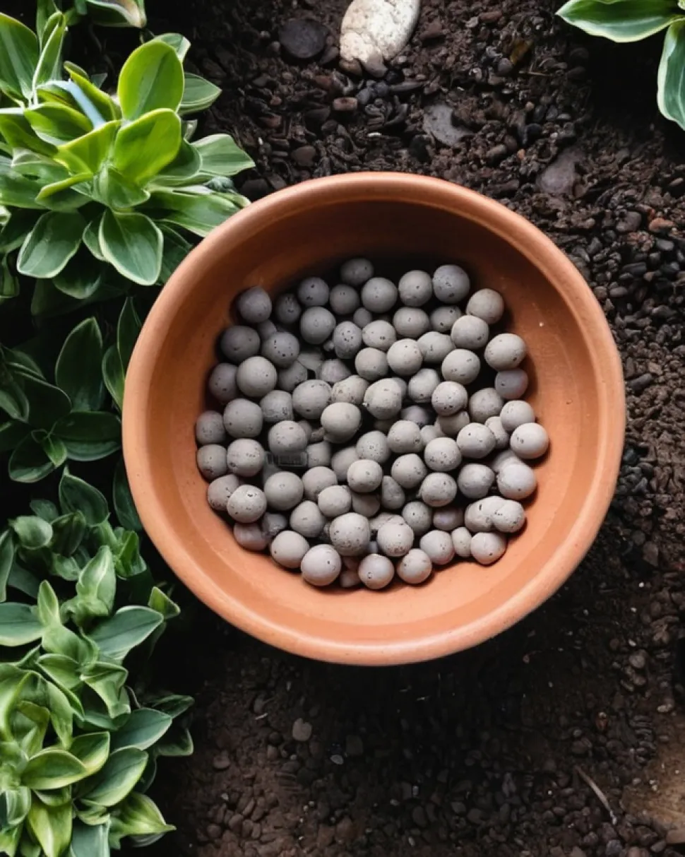 Clay pebbles are most often used to create a drainage layer