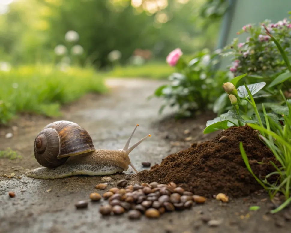 Caracol 1 - Posos de café 0