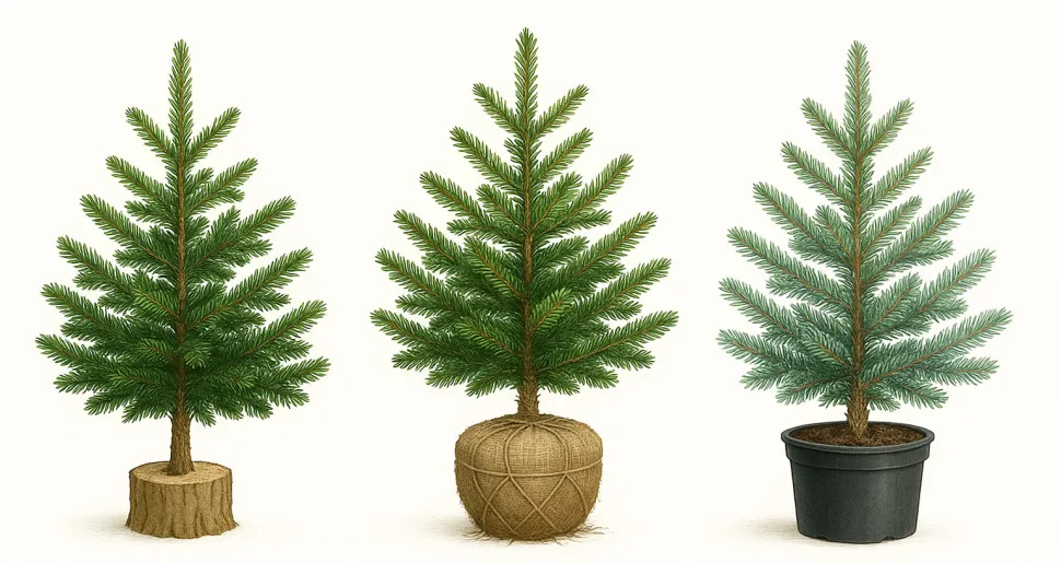 Hvilket af disse træer har ingen chance for at overleve efter jul?