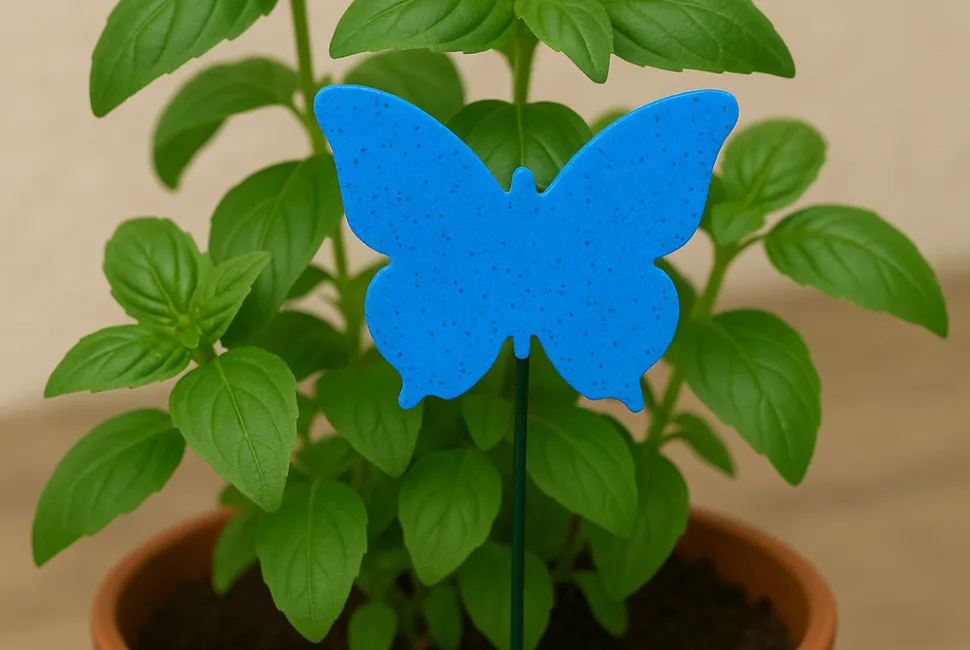 Non è la forma ma il colore delle trappole ad attirare i tripidi - Immagine da IA