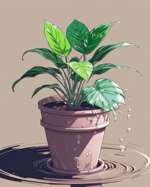 Plante en pot trop d'eau